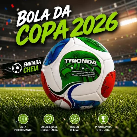 Bola De Futebol Copa Do Mundo 2026 grande