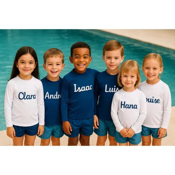 Blusa UV50+ Manga Longa Personalizada DTF 2 a 16 anos – Proteção UVA UVB – Minecraft/Marvel