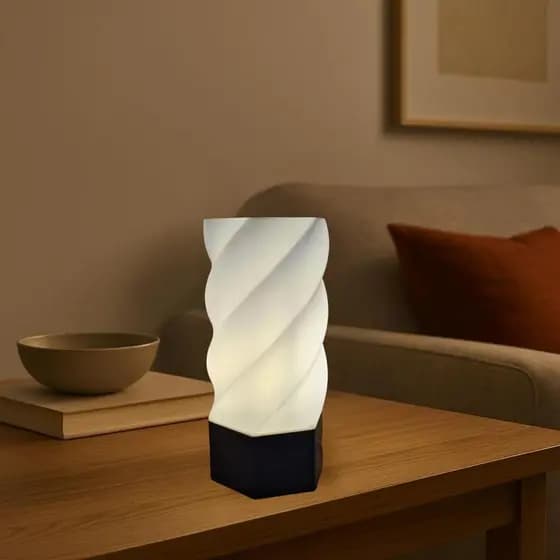 Luminaria Mesa Abajur Led Portátil JULYS Luxo Luz de Cabiceira Abajures Decoracao Diversos Presente Quarto Geometrico