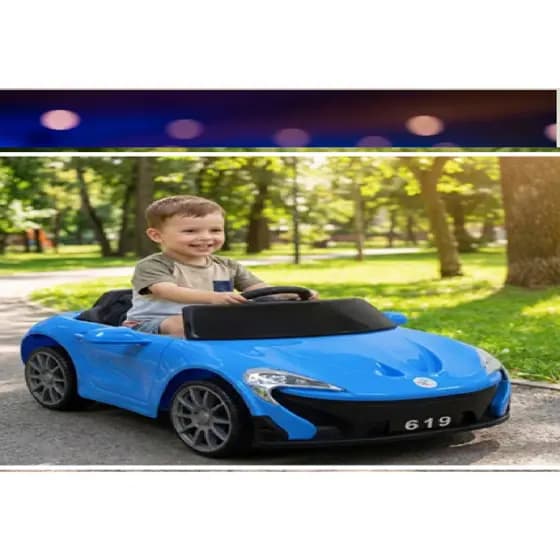 Carro Eletrico Infantil 6v Sport Controle Remoto Design McLaren Azul
