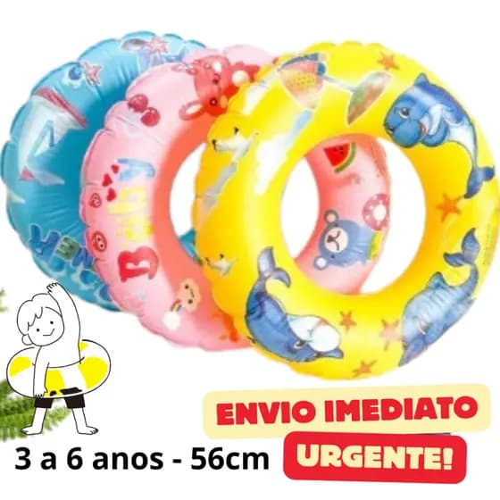 Boia De Cintura Infantil Adolescente 56cm Praia Piscina Para Criança