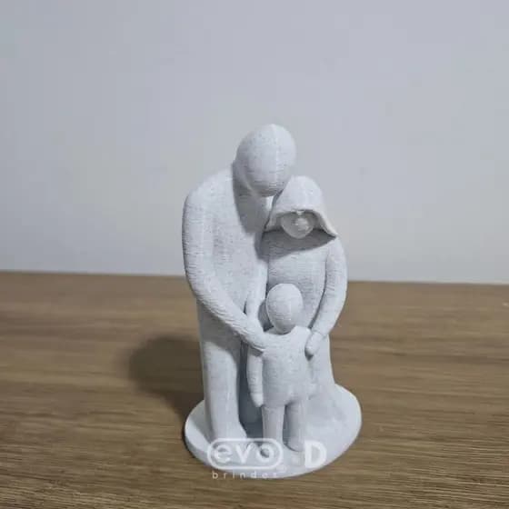 Escultura Decorativa Familia em Harmonia