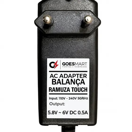 Fonte Carregador Ramuza Touch segura prática 6V 0.5A compacta