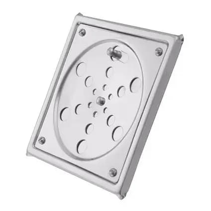 Ralo Inox Com Caxilho Quadrado 15x15 cm