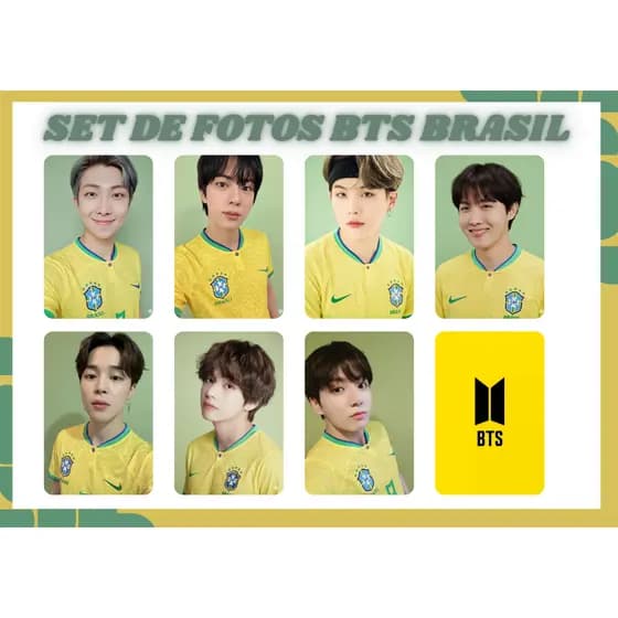 Kit de photocards BTS - BRASIL -Fanmade, K-pop, Alta qualidade