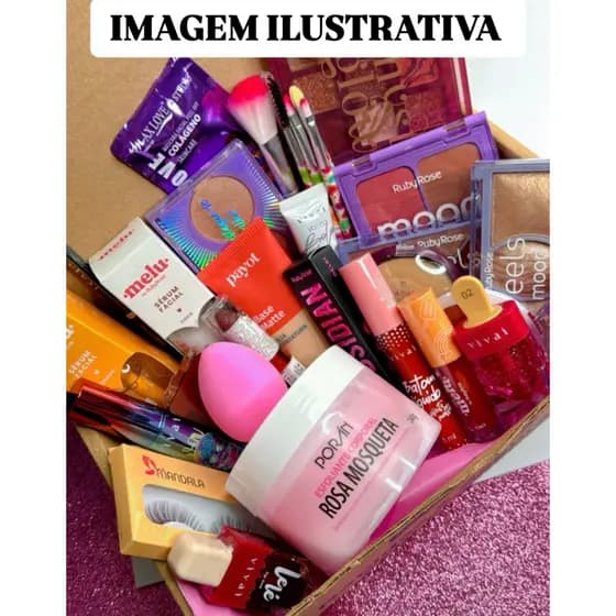 Kit Maquiagem Completo Melhores Marcas Com Base Gloss