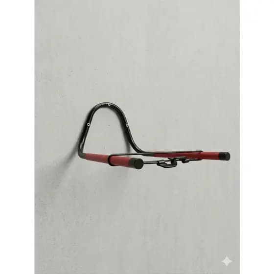 Suporte Horizontal Parede 2 Bikes Universal C/ Furo Para Cadeado Brinde Extensor