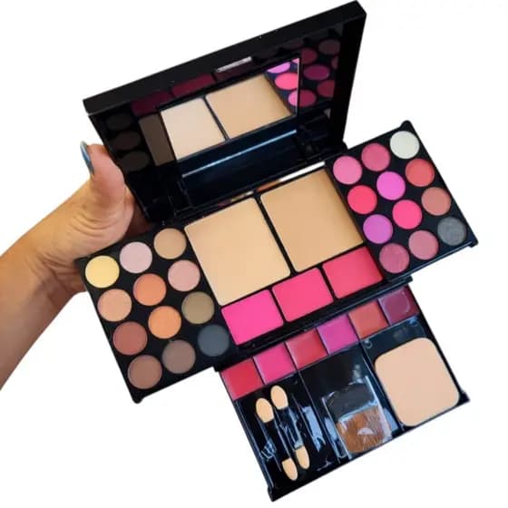 Kit Estojo De Maquiagem Completo Profissional Joy - Sarahs Beauty