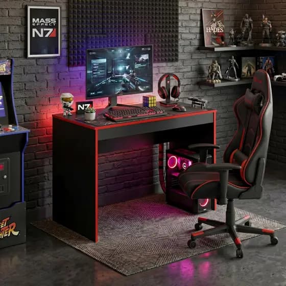 Mesa para Computador e Estudo - Escrivaninha- Ideal para Quarto Gamer e Home Office 90cm