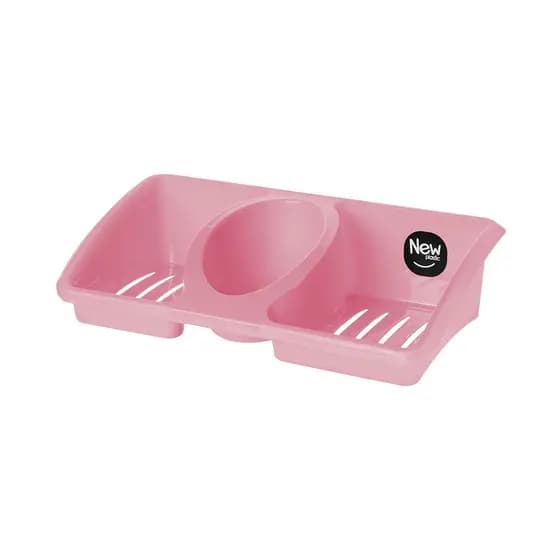 Porta Detergente, Esponja e Sabão - Organizador de Pia Suporte Para Detergente Cozinha New Plastic