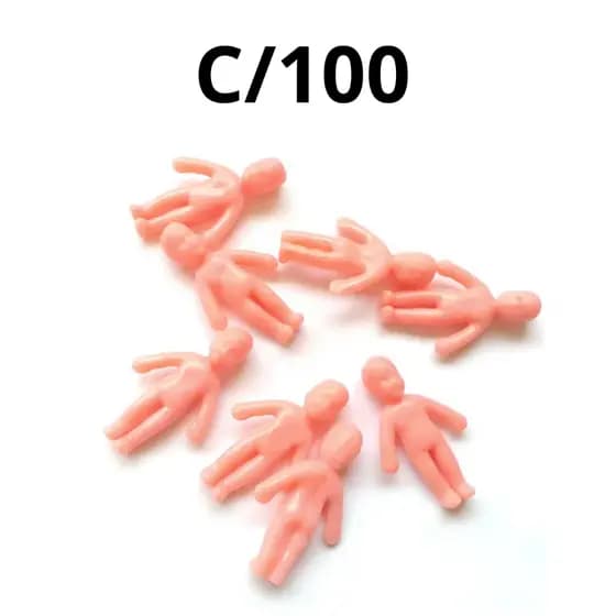 KIT 100 Mini Bonecas Pelada Para Sacolas Surpresas Brinquedo Para Lembrancinha Maquetes - Chá De Bebe - XAXA natal