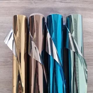 Película Insulfilm Espelhado para vidro coloridos Prata Verde/Prarta Ouro/Prata Bronze/Prata Azul