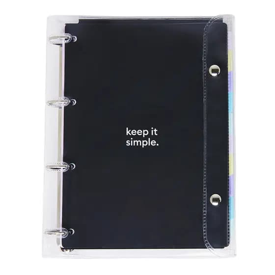 Caderno Argolado PVC PRETO - POLIBRAS
