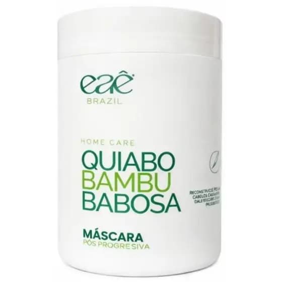 Máscara Quiabo Bambu Babosa 1kg Eaê Brasil 9 em 1 Hidratação Crescimento Força Capilar