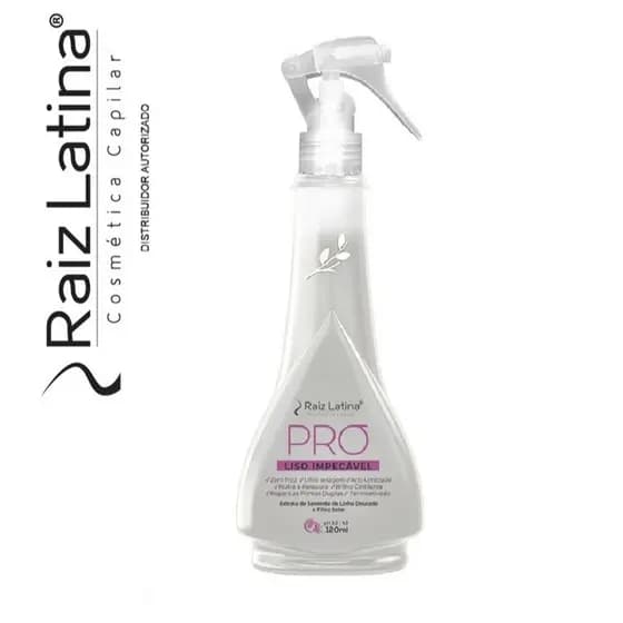 Spray Finalizador Liso Impecável Pro 120ml Raiz Latina Proteção Térmica