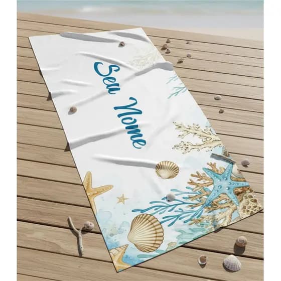 10 Pçs Canga Saída De Praia E Piscina Personalizada Com Nome