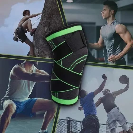 Joelheira de compreensão articulada ortopédica academia fitness corrida para joelho promoção