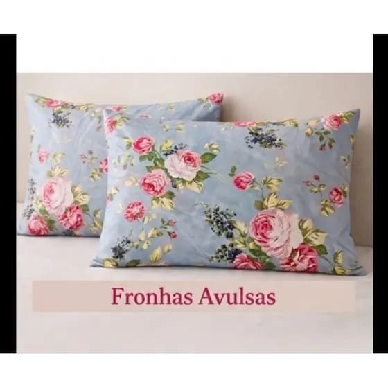 Par de Fronha Patchwork Floral Rosa – Macia e Confortável