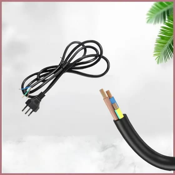 KIT10/20/30un Granfei Cabo Elétrico 3G 0.75mm² Com Conector 3 Pinos OPÇÕES DE COMPRIMENTO 0.9m 1.9m 2.9m Granfei