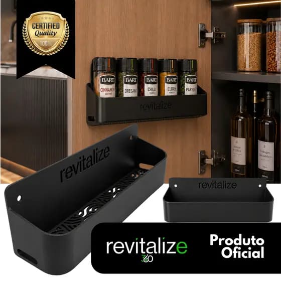 Porta Temperos Condimentos Potes Tempero Organizador Cozinha Prateleira Suporte Condimento