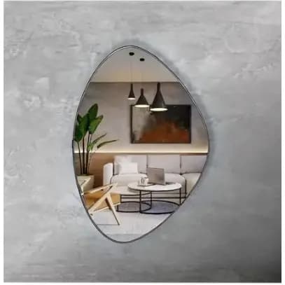 Espelho de vidro Organico 30x35 Lapidado de alta Qualidade sala quarto e banheiro