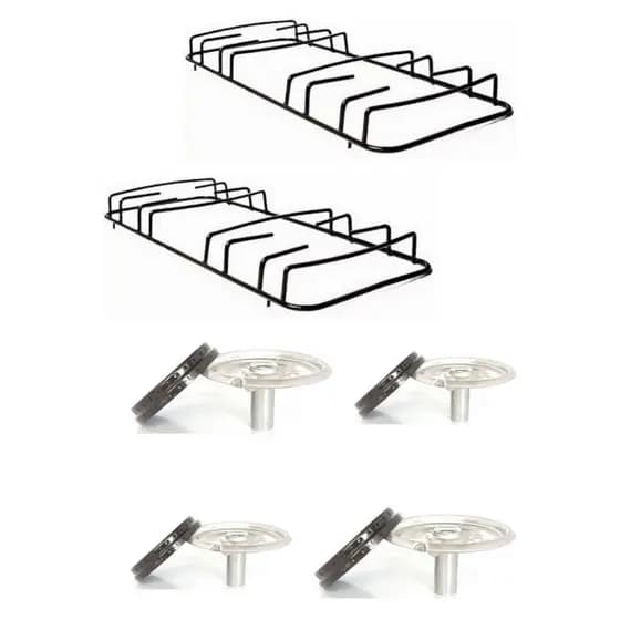 Kit 2 Grelhas + 4 Bocas Para Fogão Esmaltec Veneza Bali Agata