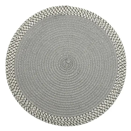 Lugar Americano Poliester Branco E Preto - Wolff - 38cm Jogo Americano