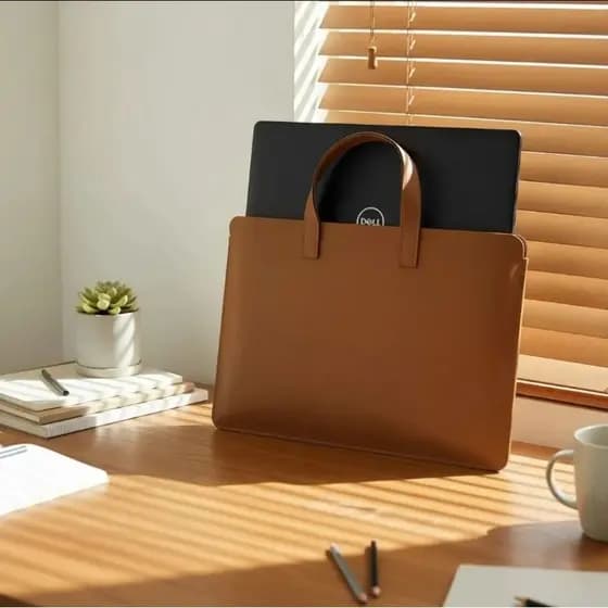 Maleta Bolsa Pasta Slim Notebook Pasta Couro Ecológico 13 A 17 Pol