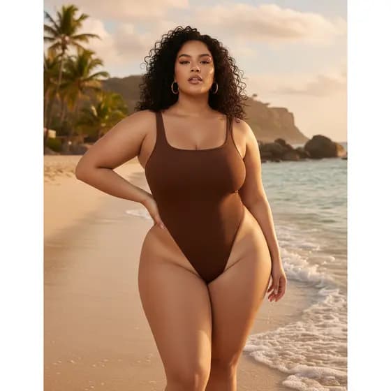 Maiô Body Cavado Feminino Com Alças Em Poliamida Premium