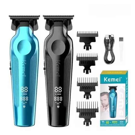 Kemei-264 Máquina de acabamento, Portátil Recarregável Bivolt Profissional Sem fio USB - Bivolt