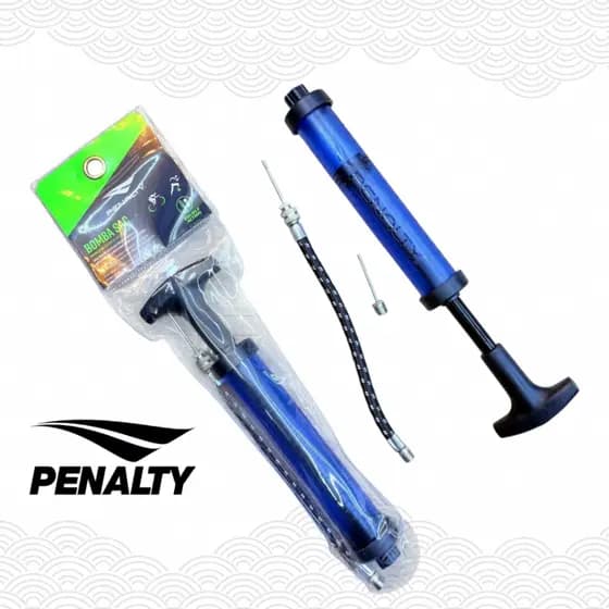 Bomba PENALTY de encher bola e pneus de bicicleta dupla ação ORIGINAL sac