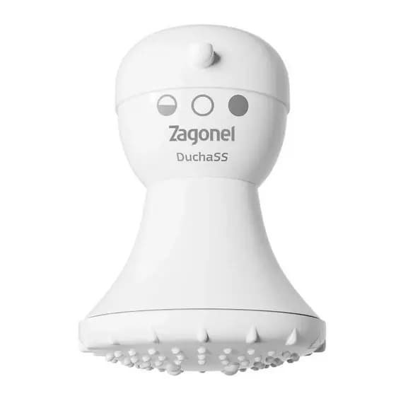 Chuveiro Ducha SS 3T Zagonel 127V 5400W Branco
