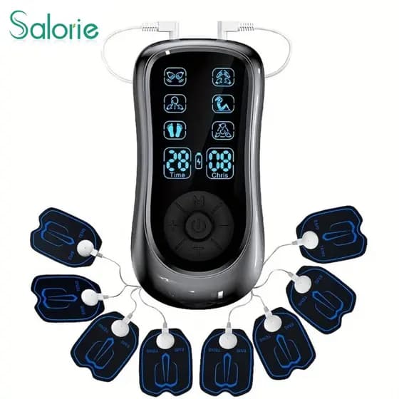 Nova Unidade De Tensão Recarregável Estimulador Muscular Alívio Da Dor EMS Impulso De Pulso Elétrico Mini Massageador De Corpo Inteiro