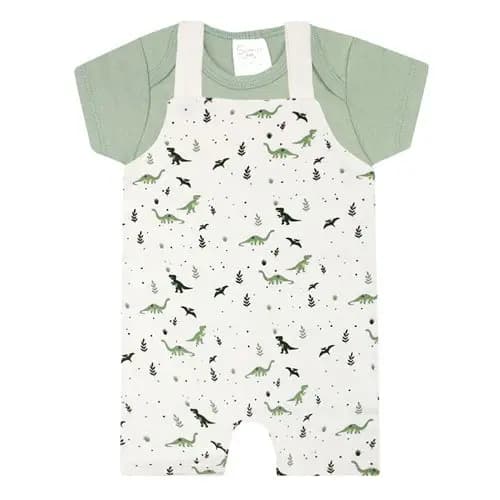 Conjunto Jardineira Menino E Menina Roupas de Bebê Conjunto Bebê