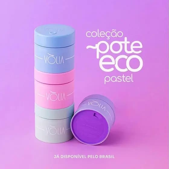 KIT COM 2 Pote Eco Duo Pastel 30g - Vólia COR SORTIDA