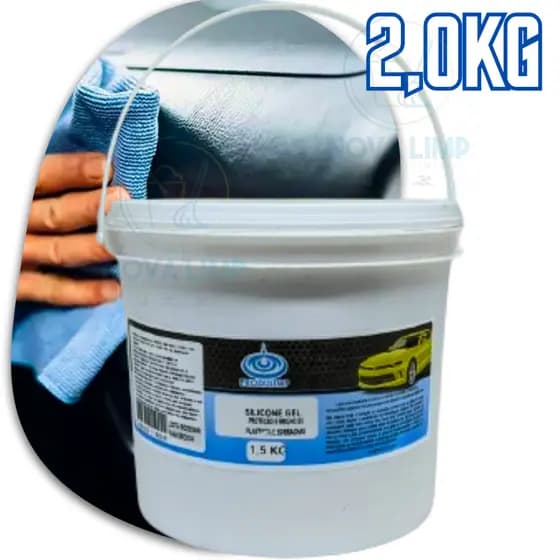 Silicone Gel 2kg Perfumado Limpa Carro Painel Plástico