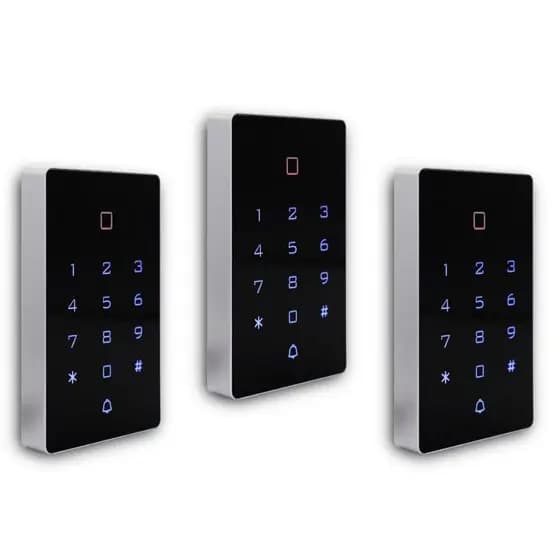 Kit 3 Teclado De Acesso Touch Controle Rfid Digital Leitor Cartão