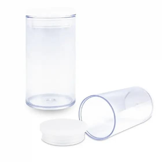 Kit 50 Potes Tampa Pressão 23 ml Guardar Organizar Glitters Organização Potinhos Manicure