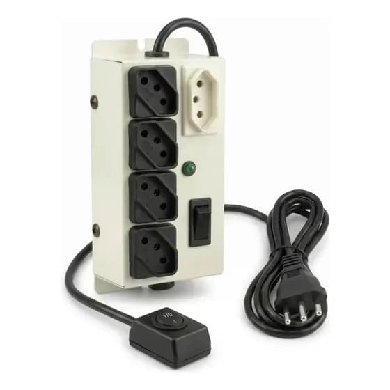 Filtro De Linha Capte Eco 5 Tomadas Bivolt - Economize Energia Com Botão Liga/Desliga