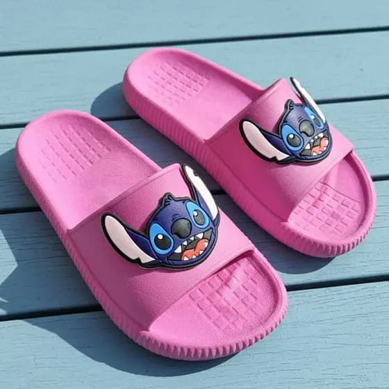 Chinelo Nuvem infantil Stitch Menina e Menino leve e Confortável Slide adulto Masculino e feminino