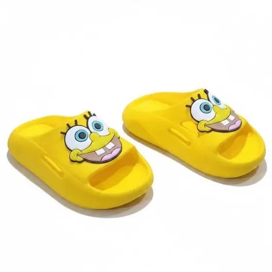 CHINELO NUVEM BOB ESPONJA INFANTIL MENINO LEVE E CONFORTÁVEL ANTIDERRAPANTE PAPETE MASCULINO