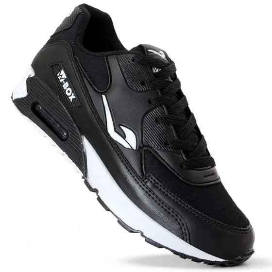 Tenis W Box 1 PRETO BRANCO Unissex Promocao Esportivo Confortavel Envio Rapido Corrida Academia