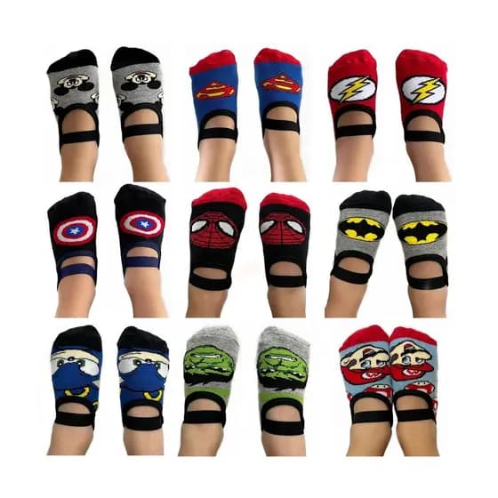 Meia Sapatilha Infantil Masculina Antiderrapante