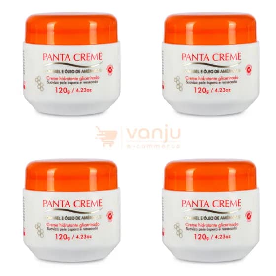 Kit com 4 Panta Creme de 120g, o melhor hidratante para a sua pele