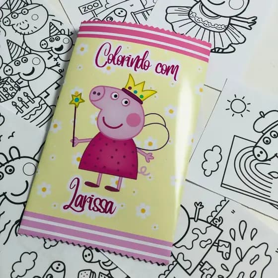 20 Cards de Colorir Peppa Pig Lembrancinha Infantil Festa Aniversário