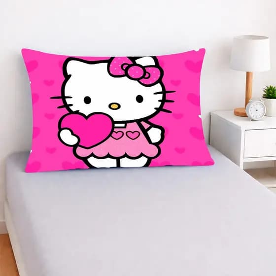 Fronha Personagem Premium 50x70 – Estampa HD Alta Qualidade | Stitch |Corinthians | Hello Kitty | Capivara | princesas