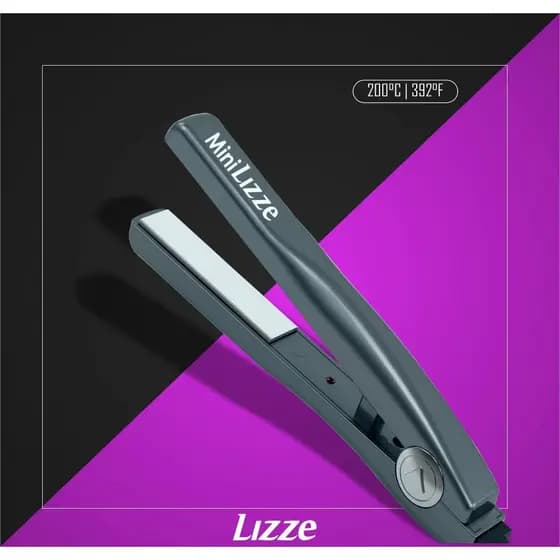 Mini Chapinha Lizze Extreme Bivolt Profissional Prancha Compacta Barba Barbeiro e Cabelo