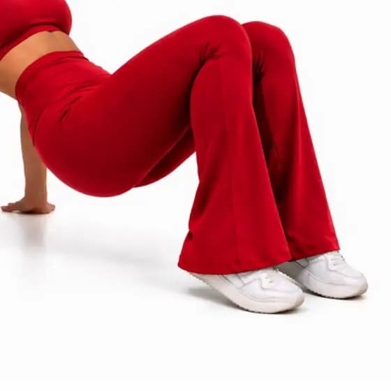 Calça Legging Mega Power Flare Bailarina Dia Dia Zero Transparência Academia Boca De Sino Feminina