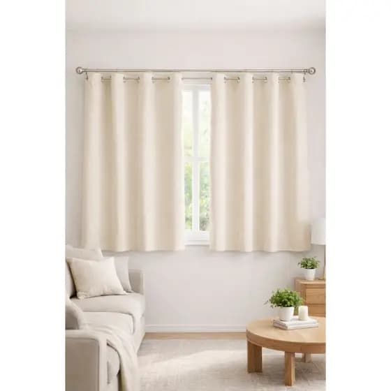 Cortina Blackout Premium 2,70m x 1,50m Modelo para Varão Ilhós Corta Luz Luxuosa