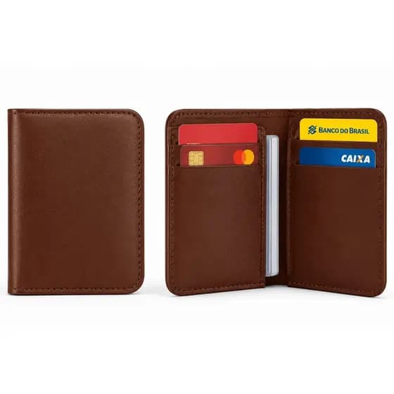 Kit 30 Carteiras Porta Cartões Para Revenda Slim CNH Cartões Compacta Brindes